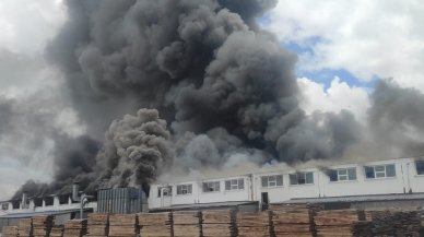 Ankara'da mobilya fabrikasında yangın