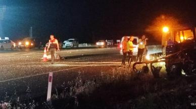 Adıyaman'da traktör ve otomobil kazası 1 ölü, 1 yaralı