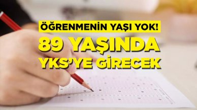 Öğrenmenin yaşı yok! 89 yaşında YKS'ye başvurdu