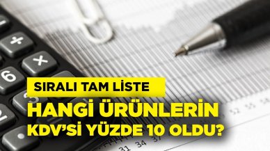 Hangi ürünlerin KDV’si arttı? Yüzde 8 KDV’li ürünler hangileri? Hangi ürünler yüzde 10 KDV’li oldu?