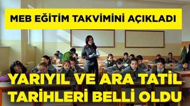 Milli Eğitim Bakanlığı 2023-2024 eğitim takvimini açıkladı! Okullar ne zaman açılacak? Yarıyıl ve ara tatiller ne zaman?