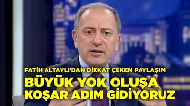 Fatih Altaylı "Büyük Yok Oluşa Koşar Adım Gidiyoruz" sözleriyle korkuttu