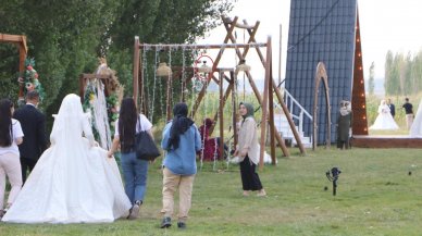 Gelin ve damatların fotoğraf çektirdiği platoda şok: Gördükleri manzara karşısında şaşkına döndüler