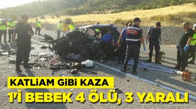 Katliam gibi kaza: Biri bebek 4 ölü, 3 yaralı