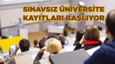 Sınavsız üniversite kayıtları başlıyor