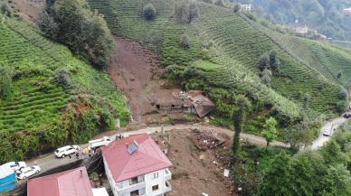 Rize'de sel ve heyelanların verdiği zarar ortaya çıktı