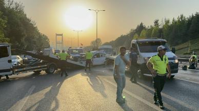 FSM Köprüsü'nde zincirleme kaza: Yaralılar var