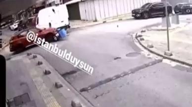 Motokuryeye çarpıp kaçtı! İşte o anlar…