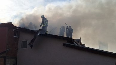 Doğal gaz sobasından çıkan yangın kontrol altına alındı