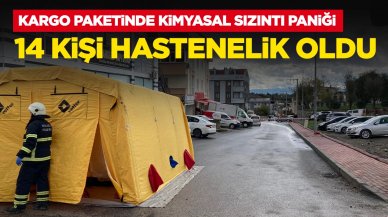 Kargo paketinde kimyasal sızıntı paniği: 14 kişi hastanelik oldu