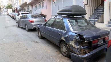 TIR dehşet saçtı: Ara sokaktaki otomobillere çarparak ilerledi