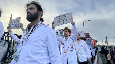 İstanbul'da Gazze için sessiz yürüyüş