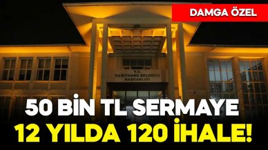 50 bin TL sermaye, 12 yılda 120 ihale!