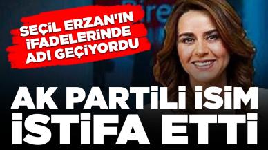 Seçil Erzan'ın ifadelerinde adı geçiyordu: AK Partili isim partisinden ve görevinden istifa etti