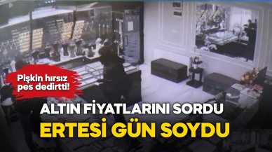 Fiyat sorduğu kuyumcuyu 1 gün sonra soydu