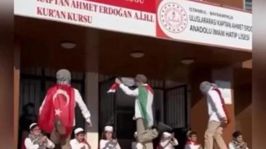 İmam Hatip Lisesi'ndeki öğrenciler Filistin'e, yöresel danslarını oynayarak destek verdi