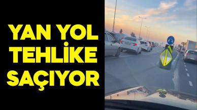 Büyükçekmece’deki yol tehlike saçıyor!