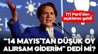 İYİ Parti'den Akşener açıklaması: "Giderim" dedi mi?