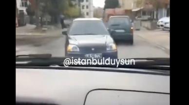 Bunu da gördük..! Geri geri giderken makas attı!