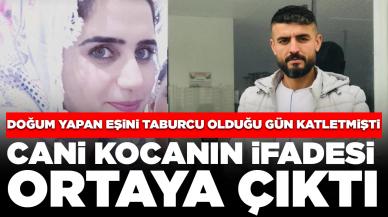 Doğum yapan eşini taburcu olduğu gün katletmişti: Cani kocanın ifadesi ortaya çıktı