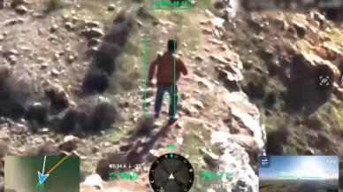 10 yıl hapis cezası ile aranıyordu: Dron ile takip edilerek yakalandı