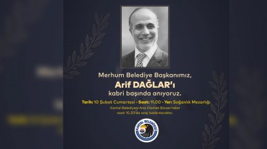 Kartal Eski Belediye Başkanı Arif Dağlar Kartal'da anılacak