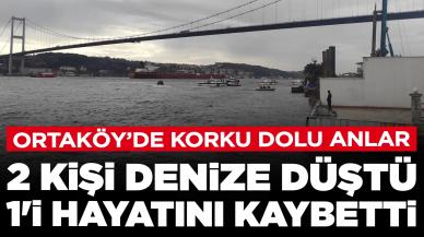 Ortaköy'de 2 işçi denize düştü, 1'i hayatını kaybetti