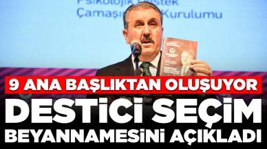 BBP lideri Destici seçim beyannamesini açıkladı: 9 ana başlıktan oluşuyor