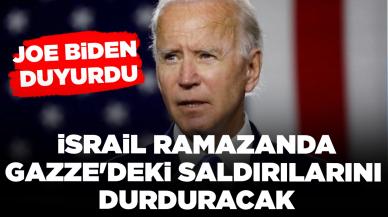 Biden duyurdu: İsrail Ramazan boyunca Gazze'deki saldırılarını durduracak