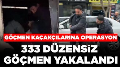 Bakan Yerlikaya duyurdu! Göçmen kaçakçılarına operasyon: 333 düzensiz göçmen yakalandı