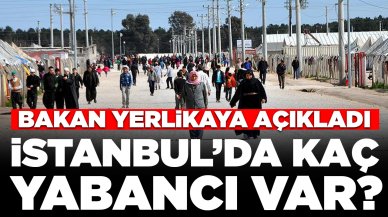 Bakan Yerlikaya İstanbul'da yaşayan yabancı sayısını açıkladı