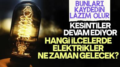 13 Mart 2024 İstanbul elektrik kesintisi, hangi ilçelerde saat kaçta elektrik gelecek?