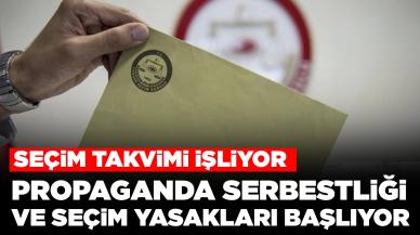 Seçim takvimi işliyor: Propaganda serbestliği ve seçim yasakları başlıyor