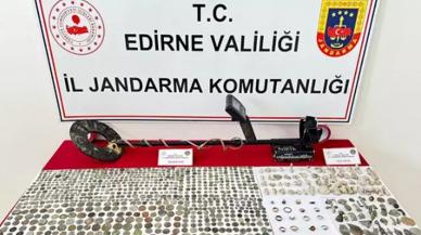 Edirne’de tarihi eser operasyonu: 1085 tarihi sikke ve obje ele geçirildi