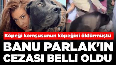 Köpeği komşusunun köpeğini öldürmüştü: Banu Parlak'ın cezası belli oldu