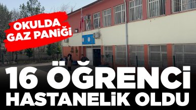 Okulda gaz paniği: 16 öğrenci hastanelik oldu