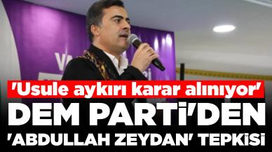 DEM Parti'den 'Abdullah Zeydan' tepkisi: 'Usule aykırı karar alınıyor'