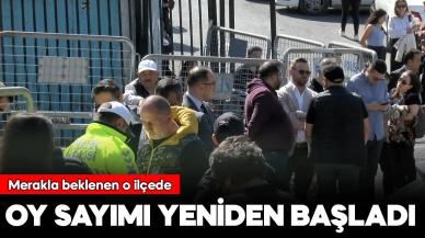 Gaziosmanpaşa'da oy sayımı yeniden başladı