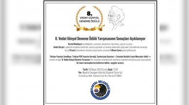 8. Vedat Günyol Deneme Yarışması'nın kazananları belli oluyor