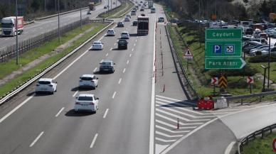 Anadolu Otoyolu'nda bayram trafiği hızla azaldı