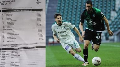 Kocaelispor- Giresunspor maçında esame listesi krizi