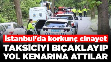 İstanbul'da korkunç cinayet: Taksiciyi bıçaklayıp yol kenarına attılar