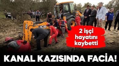 Kanal kazısında facia: Toprak altında kalan 3 işçiden 2'si hayatını kaybetti