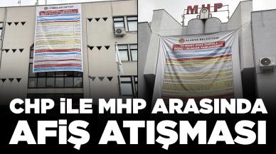 CHP'li belediye ile MHP arasında afişli atışma