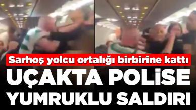 Antalya seferini yapan uçakta İskoç yolcudan polise saldırı: Serbest bırakıldı