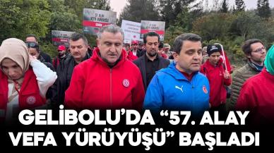 Gelibolu Yarımadası'nda 57. Alay Vefa Yürüyüşü başladı