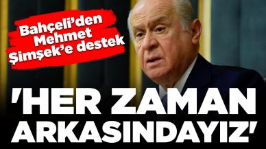 MHP Genel Başkanı Bahçeli'den Mehmet Şimşek'e destek: 'Her zaman arkasındayız'