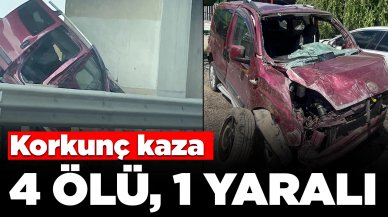 Korkunç kaza! Araç takla atarak köprü ayağına çarptı: Aynı aileden 4 kişi öldü