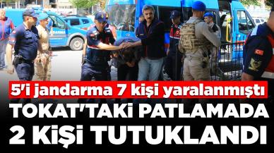 5'i jandarma 7 kişi yaralanmıştı: Tokat'taki patlamada 2 kişi tutuklandı