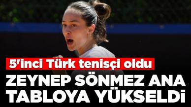 5'inci Türk tenisçi oldu: Zeynep Sönmez, Roland Garros'da adını ana tabloya yazdırdı